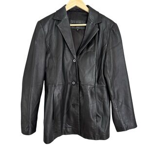 Vintage Winlet Black Leather Jacket Size Large